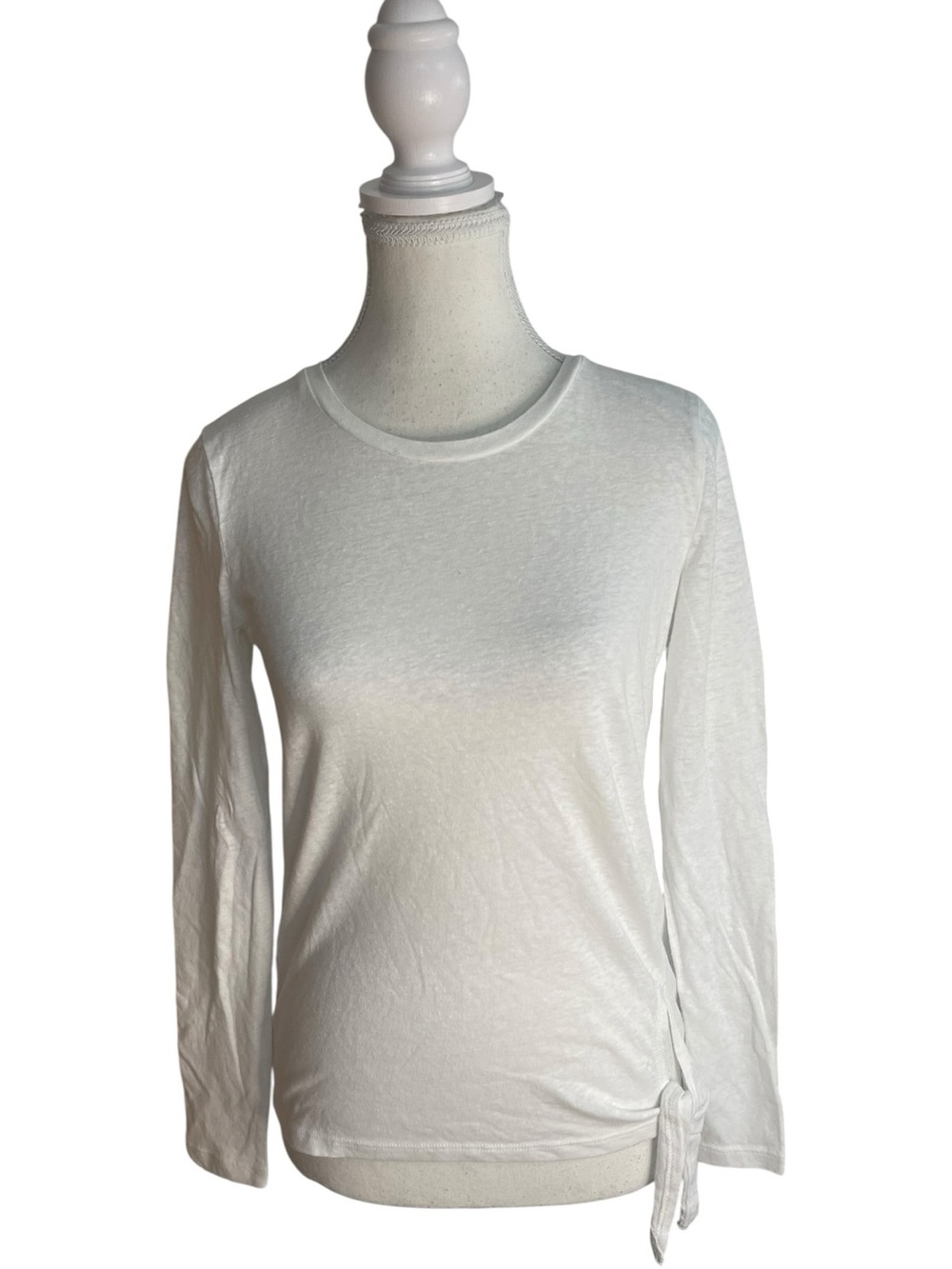 J. Crew Mercantile Side Tie T-Shirt White